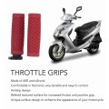 Handle Grips Fit For Gy6 Scooter Motorcycle 22mm Handlebar Throttle Silicone Red