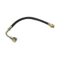Brake Hose Front Driver Side For Chevy Corvette 1994 1995 1996 Corrosion Resistant Steel 15 5 In Axis 1 Length Black And Silver 