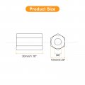 Uxcell 5pcs M6x10x30mm Coupling Nuts Galvanized Carbon Steel Hex Threaded Rod Coupler For Furniture Electronic Industrial