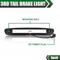 G-plus Led Third Brake Light Compatible With 07-14 Chevy Silverado Gmc Sierra 3rd Bar Cargo Type X Smokya Lensa Black Housinga