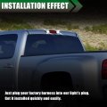 G-plus Led Third Brake Light Compatible With 07-14 Chevy Silverado Gmc Sierra 3rd Bar Cargo Type X Smokya Lensa Black Housinga