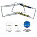 University Of Michigan License Plate Frame Wolverines Um U M Go Blue Hail Metal For Front Or Back Car Officially Licensed Year
