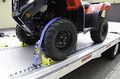 Moveable E-track Wheel Chock 09162 Heavy Duty Powder Coated Steel Vehicle Stop For Atvs Utvs And Trucks Yellow 8 75 X 6 5 In 