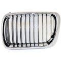 Bmw 328i 328is M3 1997 1999 Grille Driver Side Black Bars With Chrome Frame Replacement For Bm1200122 51138195151 