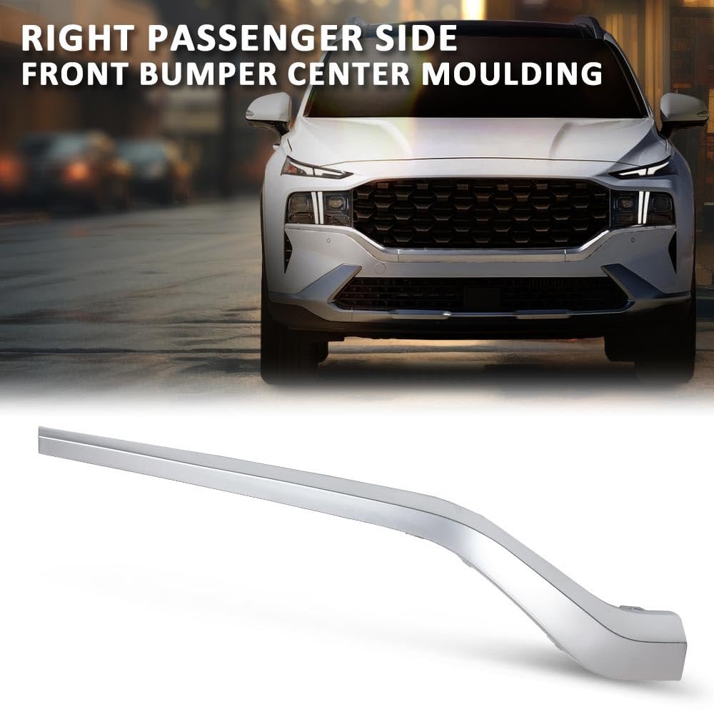 Front Bumper Center Molding Trim Right Passenger Side For Hyundai Santa Fe 2021-2023 86596s1600 86596-s1600