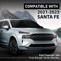 Front Bumper Center Molding Trim Right Passenger Side For Hyundai Santa Fe 2021-2023 86596s1600 86596-s1600