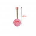 Join Ware 20pcs Pink 1 8 Inch Shank Ball Shaped Abrasive Mounted Stone Grinding Wheel Head Ceramic Burr Rotary Tools Deburring