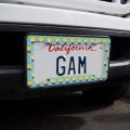 Superman Supergirl Cute Chibi Character License Plate Tag Frame