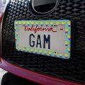Superman Supergirl Cute Chibi Character License Plate Tag Frame