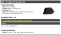 Right Passenger Side Fog Light Cover Textured Black Compatible With 2017-2019 Chevy Trax