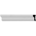 Ekena Millwork Cha02x01mo H X 7 8 P 94 1 2 L Monique Chair Rail 