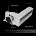 Aluminum Radiator Coolant Expansion Overflow Tank Reservoir Compatible With Subaru Impreza Wrx Sti 2002-2007