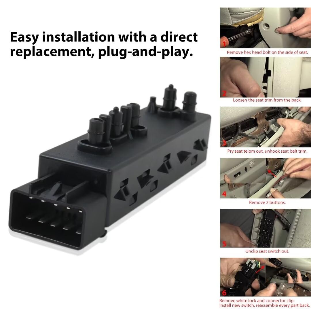 Seat Control Switch Replacement 25974714 1s12380 Sw9444 Psw149 Fit For G M C Terrain Slt Sport Utility 4-door 2 4l 2384cc 145cu