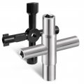 4 Way Sillcock Key Wrench Set Multi Functional Utilities Water For Stopcock Spigots Wall Hydrant Control Cabinet And Valves 2 