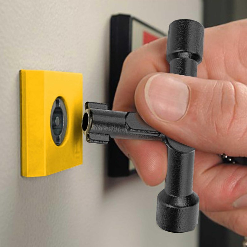 4 Way Sillcock Key Wrench Set Multi Functional Utilities Water For Stopcock Spigots Wall Hydrant Control Cabinet And Valves 2