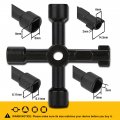 4 Way Sillcock Key Wrench Set Multi Functional Utilities Water For Stopcock Spigots Wall Hydrant Control Cabinet And Valves 2