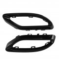 Akozon Rear Pipe Cover Gloss Black Car Tip Trims Replacement For Mercedes Benz A B C E Glc Cls Class W177 W247 W205 W213 X253 