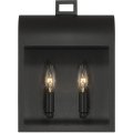 Eurofase Inc 41969-014 Sawyer 2 Light 14 Inch Satin Black Outdoor Wall Sconce 