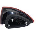 Outer Tail Light Assembly For Chevy Cavalier 2000 2001 2002 Driver Side Coupe Convertible Sedan Red Lens Halogen Part