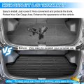 Cartist Cargo Liner Compatible With Hyundai Santa Fe Sport 2013-2018 All Weather Anti-slip Rear Trunk Mat Waterproof Tpe