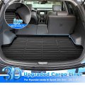 Cartist Cargo Liner Compatible With Hyundai Santa Fe Sport 2013-2018 All Weather Anti-slip Rear Trunk Mat Waterproof Tpe