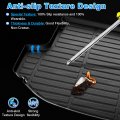 Cartist Cargo Liner Compatible With Hyundai Santa Fe Sport 2013-2018 All Weather Anti-slip Rear Trunk Mat Waterproof Tpe