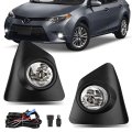 Fog Light Assembly Kit For Toyota Corolla S Se 2014 2015 2016 Halogen Front Bumper Lamps With Wiring Harness And Switch 