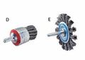 Walter 13c070 Knot Twisted Mounted Wire Brush Stainless Steel 304 1-1 8 Diameter 0 020 20000 Maximum Rpm 