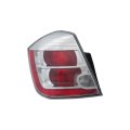 Tail Light Assembly For Nissan Sentra 2010 2011 2012 Driver Side Chrome Housing Ni2800187 26555-zt50a Halogen Red Lens 
