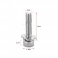 Uxcell M2 5 X 12mm Stainless Steel Hex Socket Head Cap Screws Bolts Combine With Spring Washer And Plain Washers 10pcs