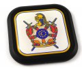 Demolay Mason Masonic Square Black Rim Emblem Car 3d Decal Badge Bumper 2