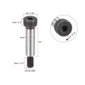 Uxcell Alloy Steel Hexagon Socket Head Shoulder Screws Bolts 3 4 Length 1 Dia 10-24 Thread 10pcs