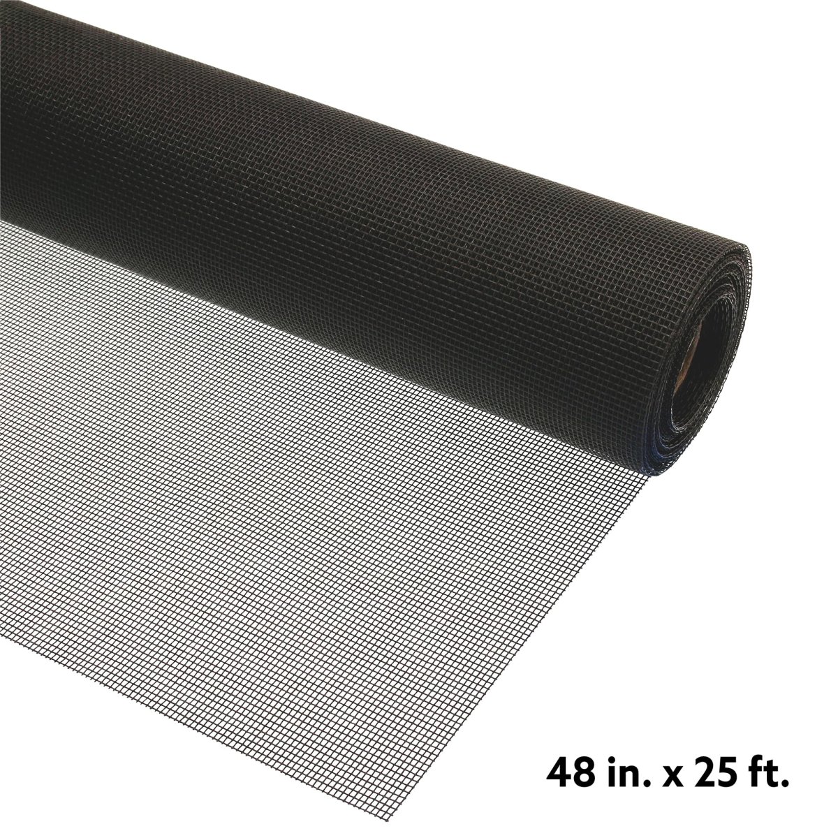 Heavy Duty Fiberglass Screen Mesh Roll For Window And Door P 88545 Charcoal 48 In X 25 Ft 1