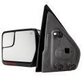 Towing Mirror For F150 Pickup Truck 2004 2014 Left Driver Side Power Adjusted Heated With Turn Signal Puddle Light And Chrome 