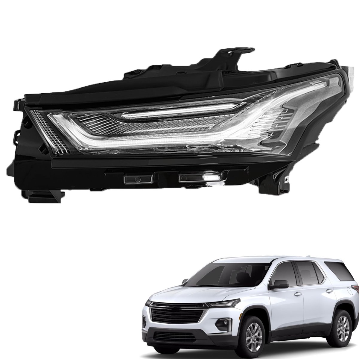 1 Pack Lh Daytime Running Light Assembly Replacement For Tra-verse 2022-2023 Left Side Driving 85584765