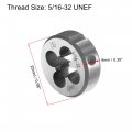 Round Die Stock Handle Wrench Set 5 16-32 Unef Threading And 25mm Holder Fits 16mm-25mm Od M7-m8 Adjustable For Bolt Thread