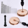 Usonline911 Premium 26pcs New Hand Drill Set Precision Pin Vise With Mini Bits Twist