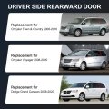 C-pillar Side Molding Windshield Rearward Left Door Outer Trim Replacement For Chrysler Town Country 2008-2016 Voyager