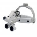 Eustoma 5w Led Headlight Operation Lamp Headband Brightness Spot Ajustable With 3 5x Binocular Loupes White Aluminum Box