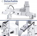 Eustoma 5w Led Headlight Operation Lamp Headband Brightness Spot Ajustable With 3 5x Binocular Loupes White Aluminum Box