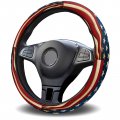 Car Steering Wheel Cover Independence Day American Flag Star Patriotic Elastic Stretch Sponge Wheels Protective For Vehicles 