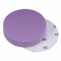 Uxcell 15pcs 4-inch Purple Sanding Discs 60 Grits Hook And Loop Professional Aluminum Oxide Sand Paper Wet Dry Polish For Wood