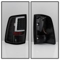 Acanii For 2009-2018 Dodge Ram 1500 10-18 2500 3500 Black Housing Led Bar Tail Lights Brake Lamps Assembly Left Right