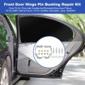 Front Door Hinge Pin And Bushing Kit Driver Passenger 38456 38457 Compatible With Select Cadillac Chevrolet Gmc Models Rh Lh