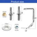 Front Door Hinge Pin And Bushing Kit Driver Passenger 38456 38457 Compatible With Select Cadillac Chevrolet Gmc Models Rh Lh