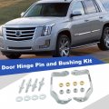 Front Door Hinge Pin And Bushing Kit Driver Passenger 38456 38457 Compatible With Select Cadillac Chevrolet Gmc Models Rh Lh