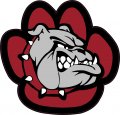 Stickertalk Maroon Paw Print Bulldog Vinyl Sticker 5 Inches By 4 75 