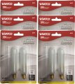 Satco S3715 Tubular Shaped Light Bulbs Frosted Finish 15w 120v 90 Lumens T6 Lamp Shape Candelabra Base E12 Ansi 6 Blister Packs