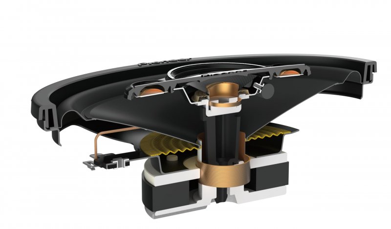 Pioneer Ts-a4671f 4-way Elliptical Coaxial Car Speakers 4 X 6 Inches Power 210 Watts