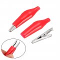 Uxcell Alligator Clips Clamps Crocodile Jumper Electric Test Helper With Protective Insulation Cover 40pcs